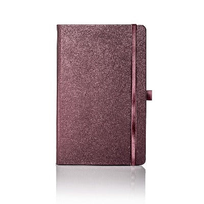 Branded Promotional CASTELLI LEATHER CORDOBA NOTE BOOK in Red Notebook from Concept Incentives