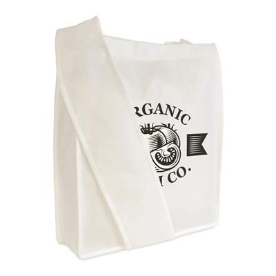 Branded Promotional ALDEN SATCHEL in White Bag From Concept Incentives.