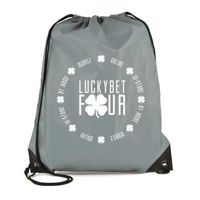 Branded Promotional PEGASUS PLUS DRAWSTRING BAG Bag From Concept Incentives.