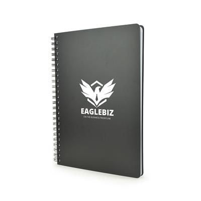 Branded Promotional A5 REYNOLDS NOTE BOOK in Black Jotter From Concept Incentives.