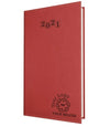 Branded Promotional NEWHIDE PREMIUM QUARTO WEEK TO VIEW DESK DIARY in Red from Concept Incentives