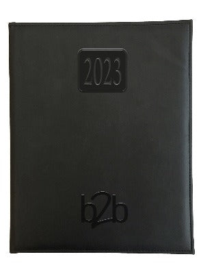 Branded Promotional RIO MANAGEMENT DESK DIARY in Red from Concept Incentives
