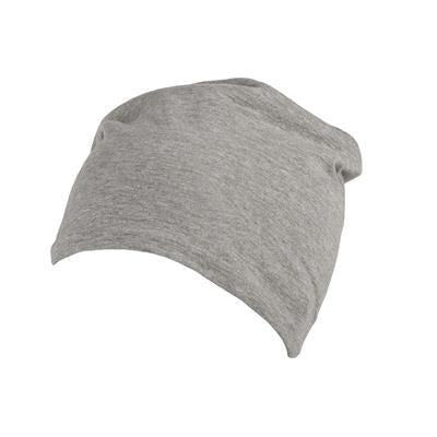Branded Promotional 100% COTTON BEANIE in Pale Grey Hat From Concept Incentives.