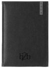 Branded Promotional SANTIAGO A5 PAGADAY DESK DIARY in Black from Concept Incentives