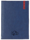 Branded Promotional SANTIAGO A5 PAGADAY DESK DIARY in Blue and Red from Concept Incentives