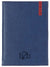 Branded Promotional SANTIAGO A5 PAGADAY DESK DIARY in Blue and Red from Concept Incentives