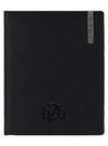Branded Promotional SANTIAGO MANAGEMENT DESK DIARY in Black from Concept Incentives