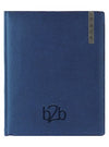 Branded Promotional SANTIAGO MANAGEMENT DESK DIARY in Blue and Grey from Concept Incentives
