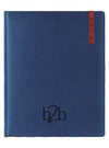 Branded Promotional SANTIAGO MANAGEMENT DESK DIARY in Blue and Red from Concept Incentives