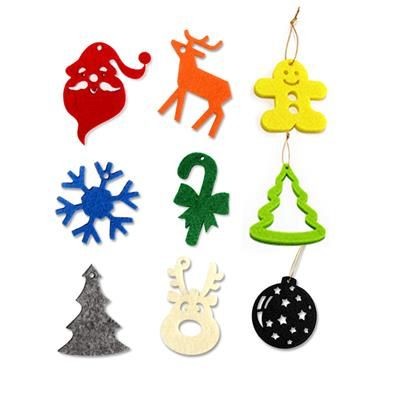 Branded Promotional RECYCLED FELT ECO-FRIENDLY CHRISTMAS BAUBLE Christmas Decoration From Concept Incentives.