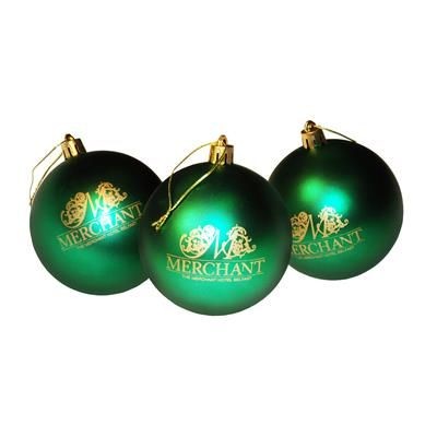 Branded Promotional BESPOKE PRINTED CHRISTMAS BAUBLE Christmas Decoration From Concept Incentives.