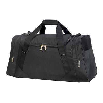 Branded Promotional ABERDEEN BIG KIT HOLDALL BAG in Black Bag From Concept Incentives.