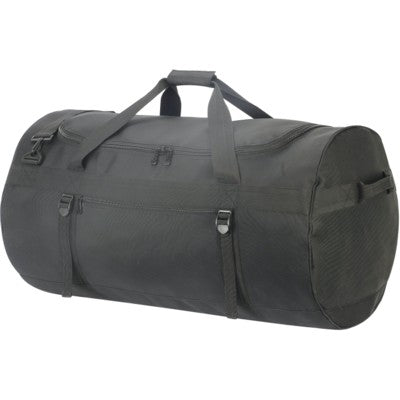 Branded Promotional ATLANTIC OVERSIZED KIT BAG HOLDALL in Black Bag From Concept Incentives.