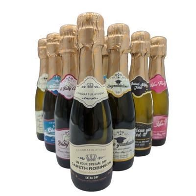 Branded Promotional CORPORATE BRANDED MINI PROSECCO 20CL Champagne From Concept Incentives.