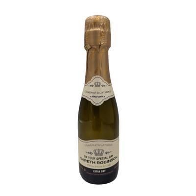 Branded Promotional PERSONALISED MINI PROSECCO 20CL Champagne From Concept Incentives.