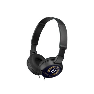 Branded Promotional SONY ZX310 WIRED HEADPHONES in Blue Earphones From Concept Incentives.