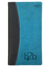 Branded Promotional SORRENTO WEEK TO VIEW PORTRAIT POCKET DIARY in Turquoise from Concept Incentives