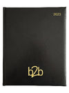 Branded Promotional STRATA DELUXE MANAGEMENT DESK DIARY in Black from Concept Incentives