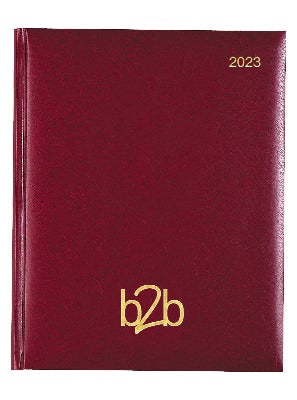 Branded Promotional STRATA DELUXE MANAGEMENT DESK DIARY in Red from Concept Incentives