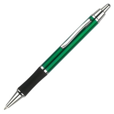 Branded Promotional SYMPHONY BALL PEN in Green with Black Trim & Silver Clip & Tip Pen From Concept Incentives.