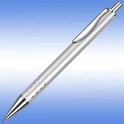 Branded Promotional TECHNO PENCIL in Silver Pencil From Concept Incentives.