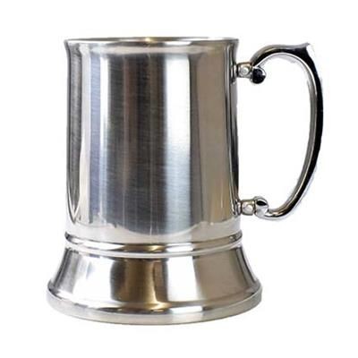 Branded Promotional STEEL TANKARD 480ML Beer Tankard From Concept Incentives.