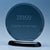 Branded Promotional SMOKED GLASS CIRCLE ON BLACK PIANO FINISH BASE Award From Concept Incentives.