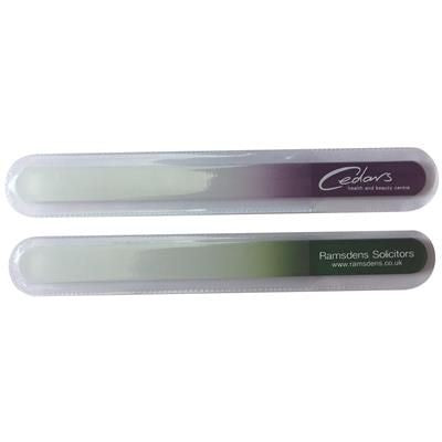 Branded Promotional SMALL GLASS NAIL FILE Nail File From Concept Incentives.