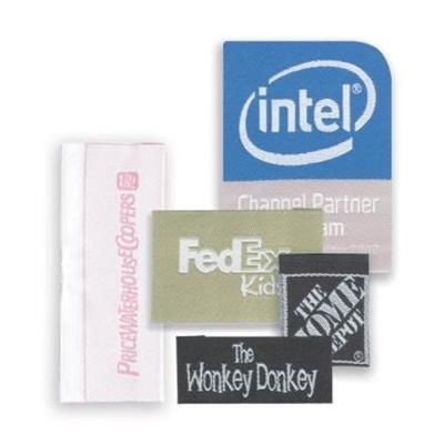 Branded Promotional 1 TO 2 SQUARE INCH WOVEN LABEL Label From Concept Incentives.