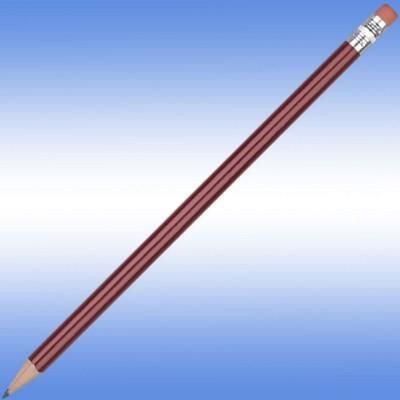 Branded Promotional STANDARD WE PENCIL in Burgundy Pencil From Concept Incentives.