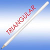 Branded Promotional TRISIDE PENCIL in All White Pencil From Concept Incentives.