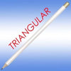 Branded Promotional TRISIDE PENCIL in White with Gold Tip Pencil From Concept Incentives.