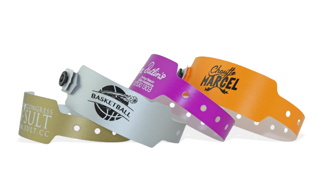 Branded Promotional CUSTOM PLASTIC WRISTBAND 13MM Wrist Band From Concept Incentives.