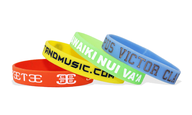 Branded Promotional CUSTOM SILICON WRISTBAND DEBOSSED Large Wrist Band From Concept Incentives.
