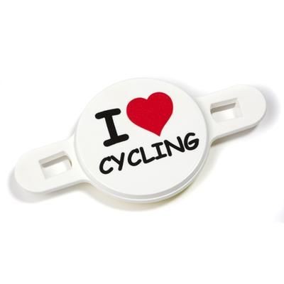 Branded Promotional RECYCLED BICYCLE SPOKE BADGES Badge From Concept Incentives.