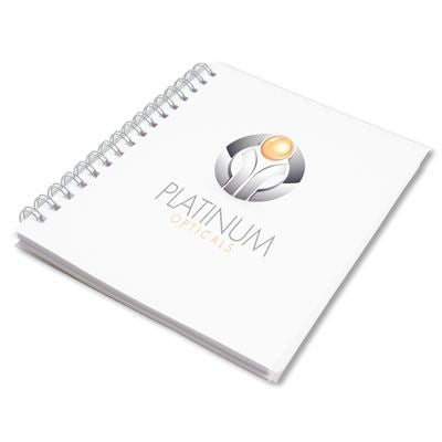 Branded Promotional RECYCLED SPIRAL WIRO BOUND NOTE PAD Notebook from Concept Incentives