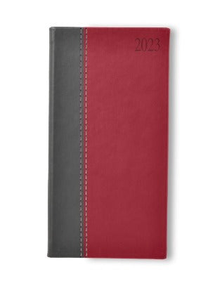 Branded Promotional NEWHIDE BICOLOUR POCKET DIARY in Red from Concept Incentives