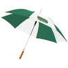 LISA 23 AUTO OPEN UMBRELLA with Wood Handle in Green-white Solid