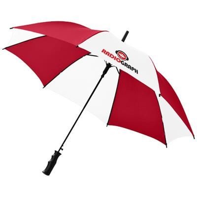 BARRY 23 AUTO OPEN UMBRELLA in Red-white Solid