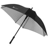 SQUARE 23 DOUBLE-LAYERED AUTO OPEN UMBRELLA in Black Solid-silver