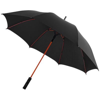 STARK 23 WINDPROOF AUTO OPEN UMBRELLA in Black Solid-red
