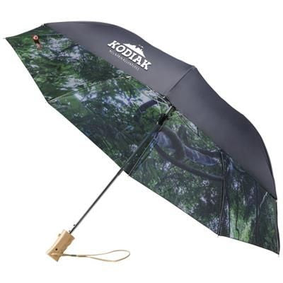 FOREST 21 FOLDING AUTO OPEN UMBRELLA in Black Solid