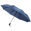 GISELE 21 HEATHERED AUTO OPEN UMBRELLA in Navy