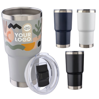 Stainless steel double walled travel mug (590ml)