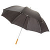 KARL 30 GOLF UMBRELLA with Wood Handle in Black Solid