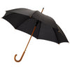 KYLE 23 AUTO OPEN UMBRELLA WOOD SHAFT AND HANDLE in Black Solid