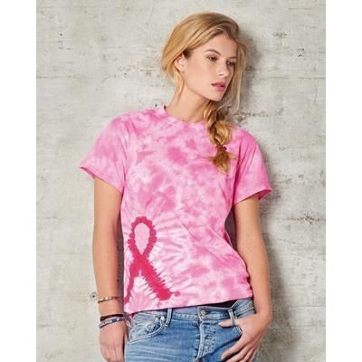 TIE DYE AWARENESS TEE SHIRT in Pink