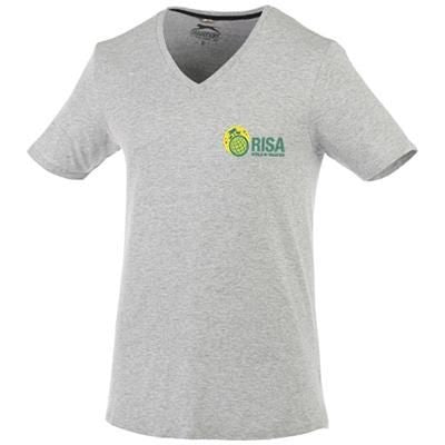 BOSEY SHORT SLEEVE MENS V-NECK T-SHIRT in Sports Grey