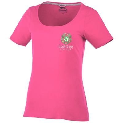 BOSEY SHORT SLEEVE LADIES SCOOP NECK T-SHIRT in Pink