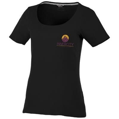 BOSEY SHORT SLEEVE LADIES SCOOP NECK T-SHIRT in Black Solid